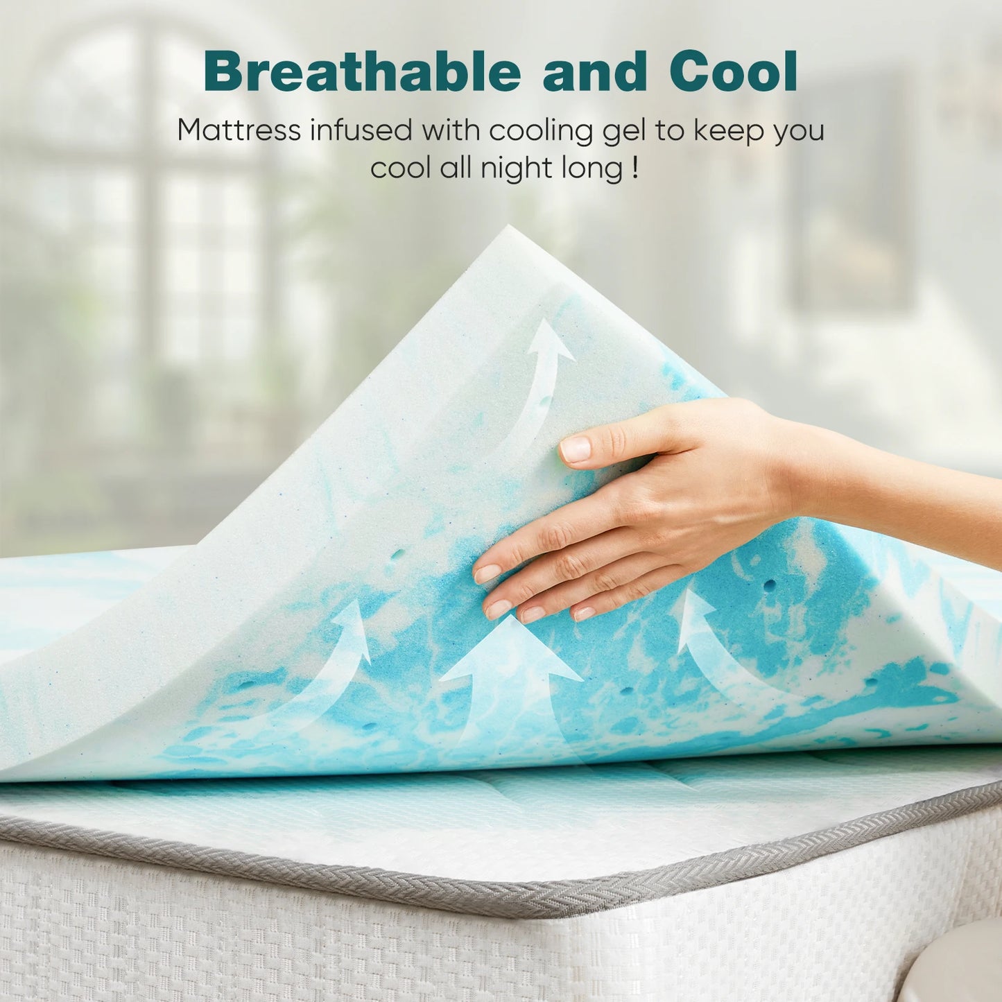 Relivia™ – Cooling Gel Mattress Topper